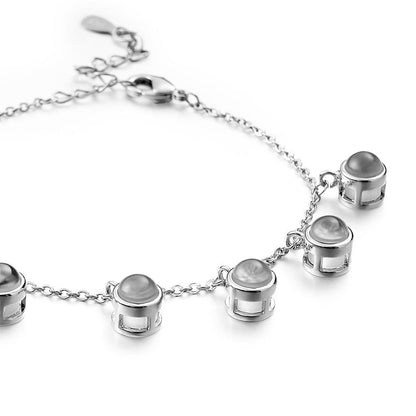 Custom Photo Projection Bracelet Minimalist Gift Memorial Photo Jewelry Trendy Best Friend Gift for Her