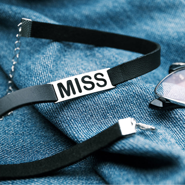 Personalized Name Necklace Fashion Special Hollow Text Choker Gifts For Her