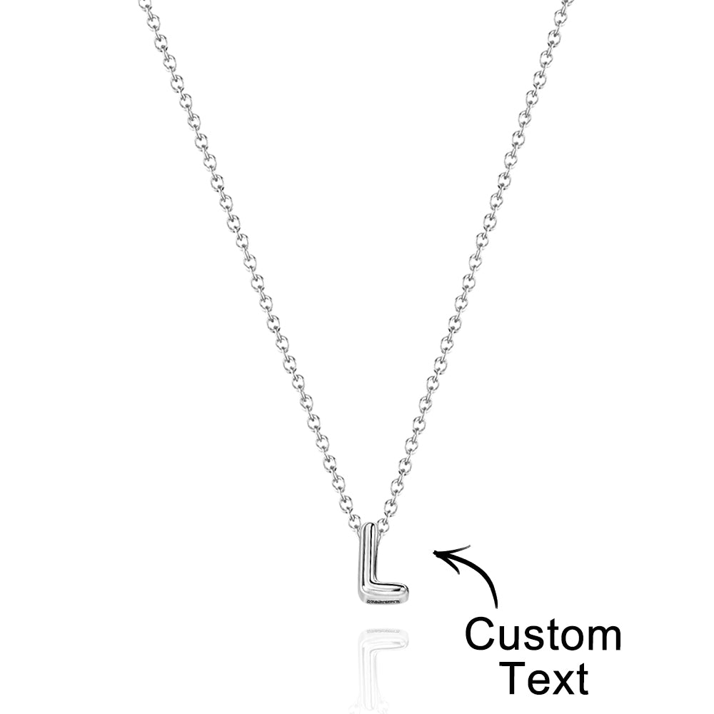 Personalized 3D Bubble Letters Name Necklace Fantastic Gift for All Your Loved Ones