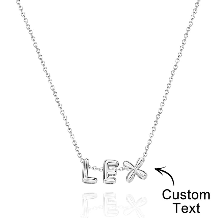 Personalized 3D Bubble Letters Name Necklace Fantastic Gift for All Your Loved Ones