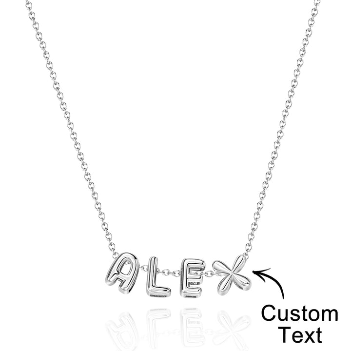 Personalized 3D Bubble Letters Name Necklace Fantastic Gift for All Your Loved Ones