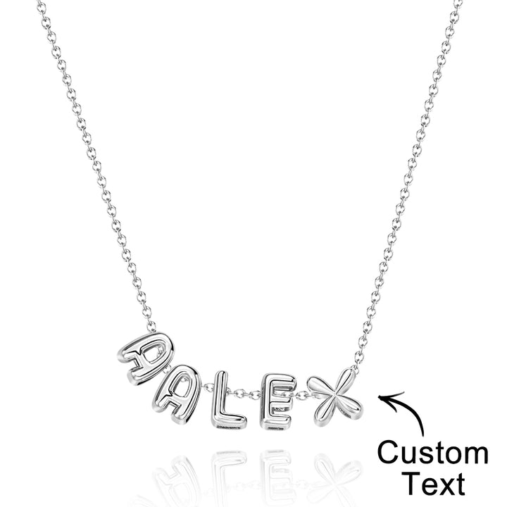 Personalized 3D Bubble Letters Name Necklace Fantastic Gift for All Your Loved Ones