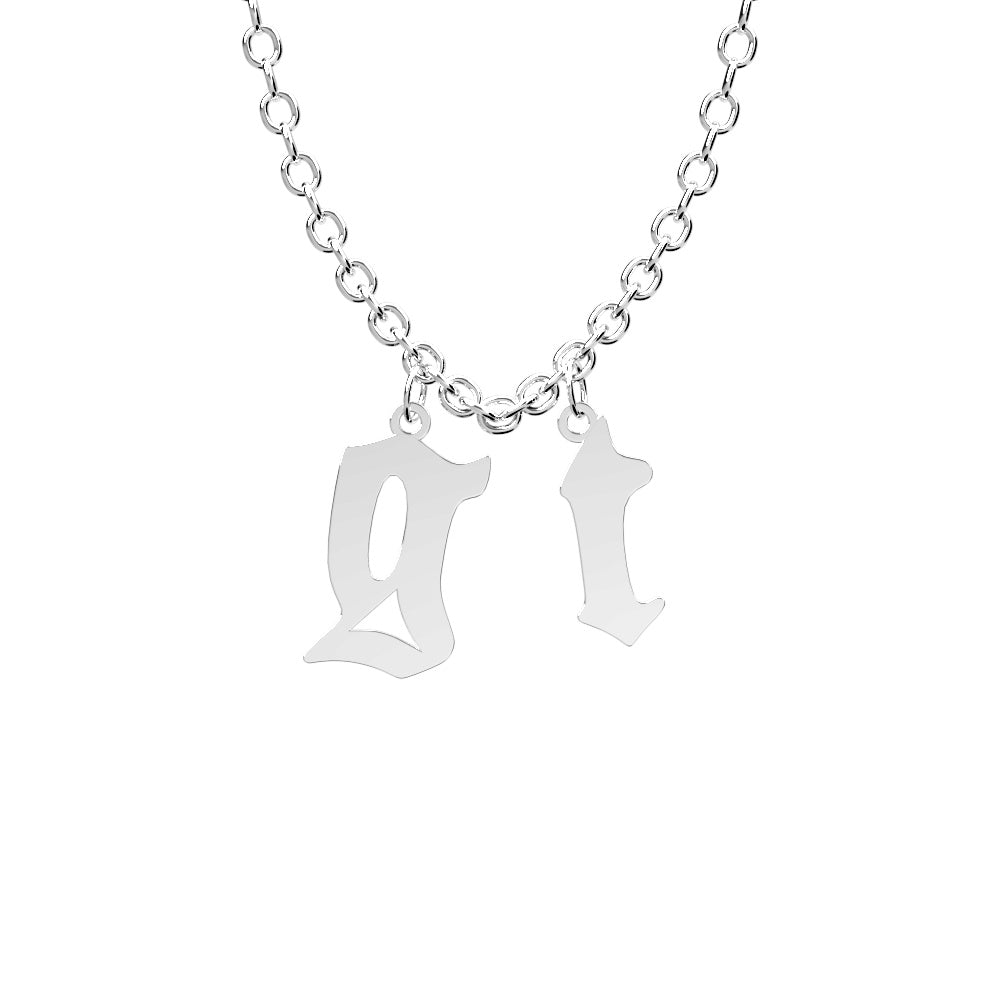 Custom Initial Necklace Personalized Letter Necklace Gift