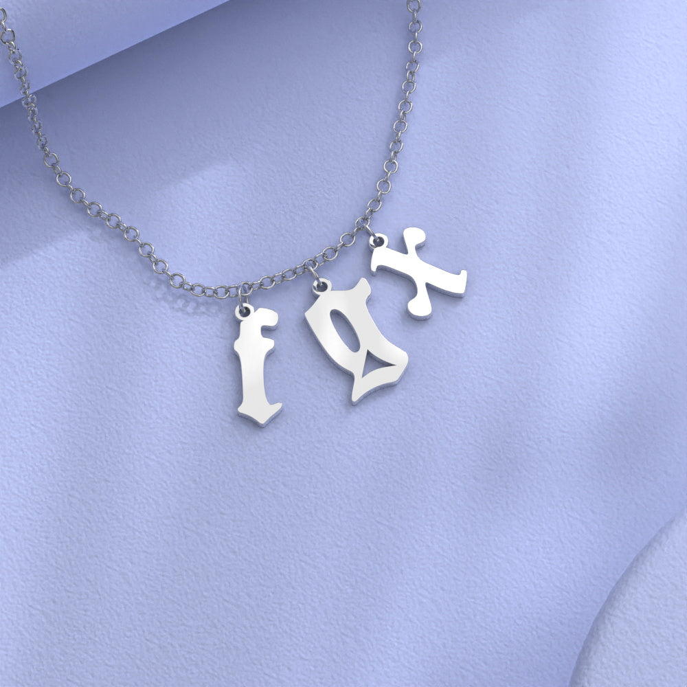 Custom Initial Necklace Personalized Letter Necklace Gift
