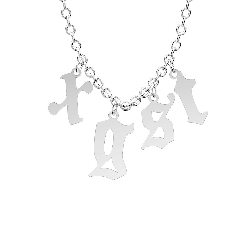 Custom Initial Necklace Personalized Letter Necklace Gift