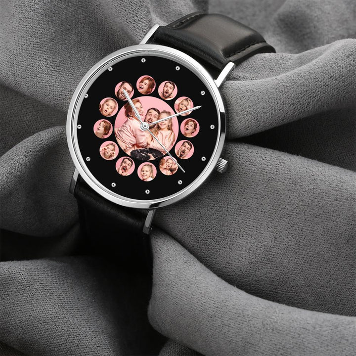 Custom Family Photo Watch Collage 13 Instagram Pictures 40mm