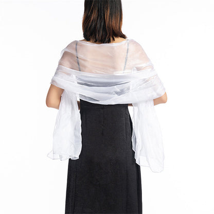 Central Chic Bridesmaid Iridescent Wrap Shawl Pashmina For Weddings Parties Brides Bridal Wear