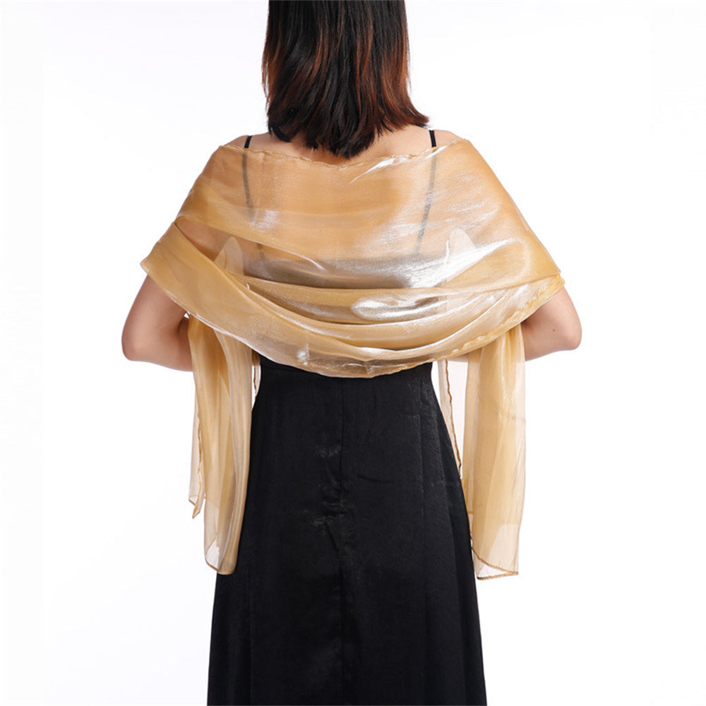 Central Chic Bridesmaid Iridescent Wrap Shawl Pashmina For Weddings Parties Brides Bridal Wear