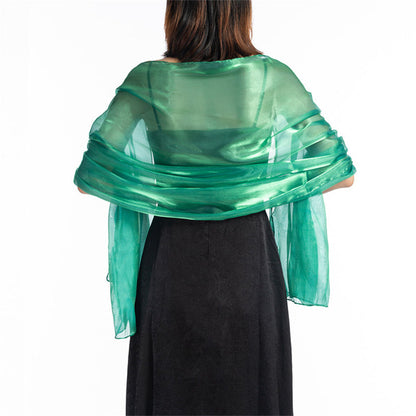 Central Chic Bridesmaid Iridescent Wrap Shawl Pashmina For Weddings Parties Brides Bridal Wear