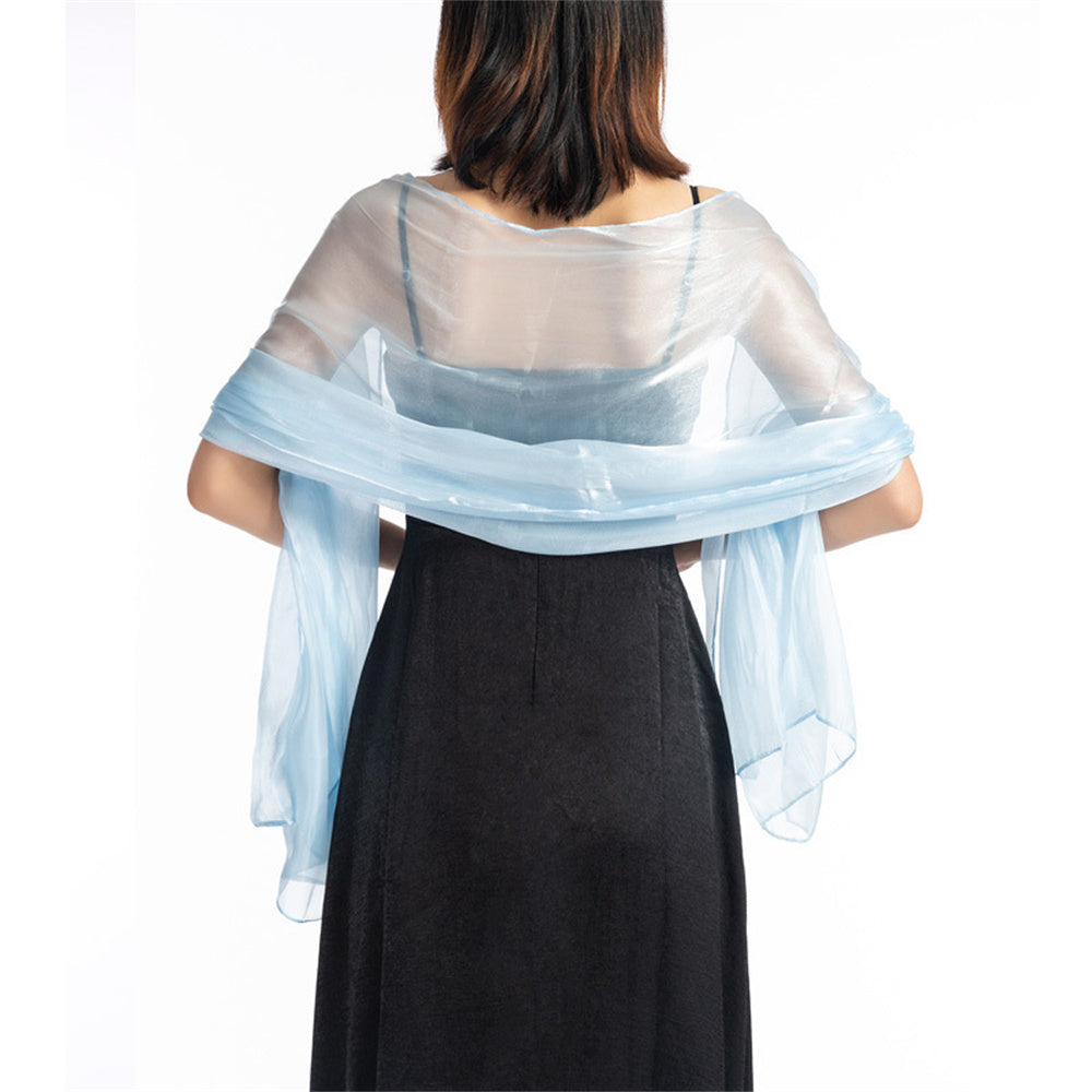 Central Chic Bridesmaid Iridescent Wrap Shawl Pashmina For Weddings Parties Brides Bridal Wear