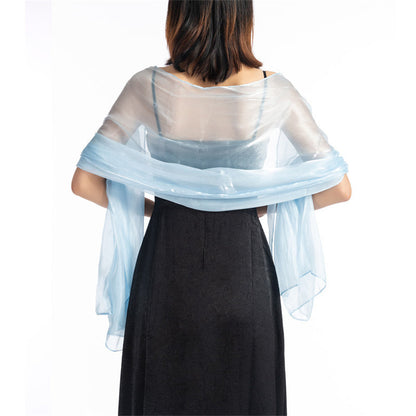 Central Chic Bridesmaid Iridescent Wrap Shawl Pashmina For Weddings Parties Brides Bridal Wear