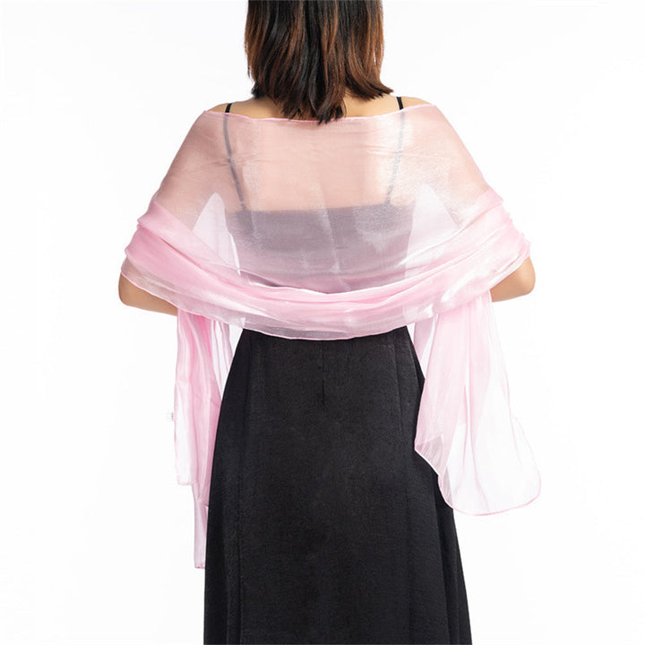 Central Chic Bridesmaid Iridescent Wrap Shawl Pashmina For Weddings Parties Brides Bridal Wear