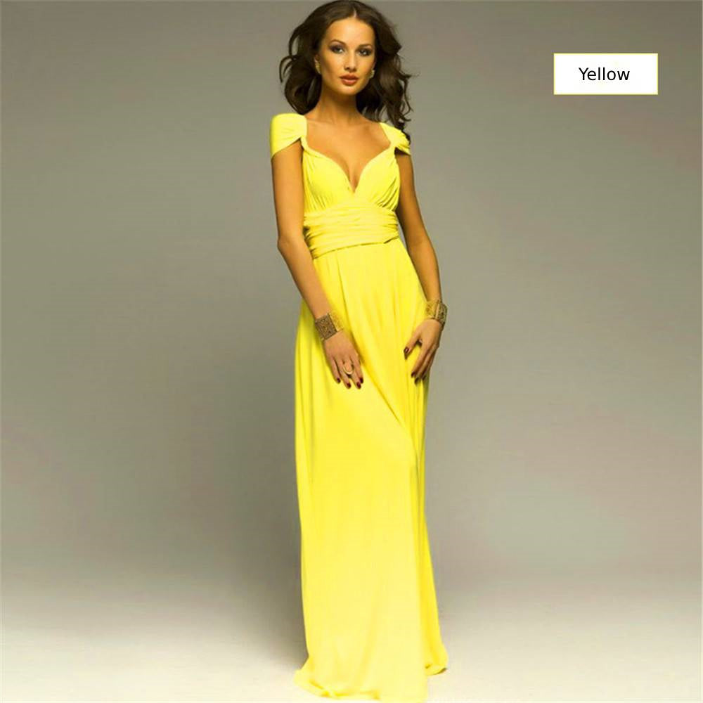 Bridesmaid Dress Infinity Dress Floor Length Convertible Dress Wedding Dress Multiway Dress Rust Dress Evening dress