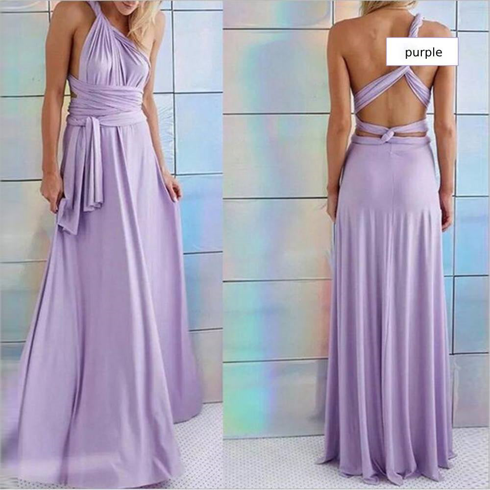 Bridesmaid Dress Infinity Dress Floor Length Convertible Dress Wedding Dress Multiway Dress Rust Dress Evening dress