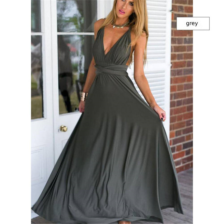 Bridesmaid Dress Infinity Dress Floor Length Convertible Dress Wedding Dress Multiway Dress Rust Dress Evening dress