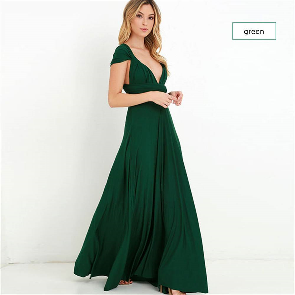 Bridesmaid Dress Infinity Dress Floor Length Convertible Dress Wedding Dress Multiway Dress Rust Dress Evening dress