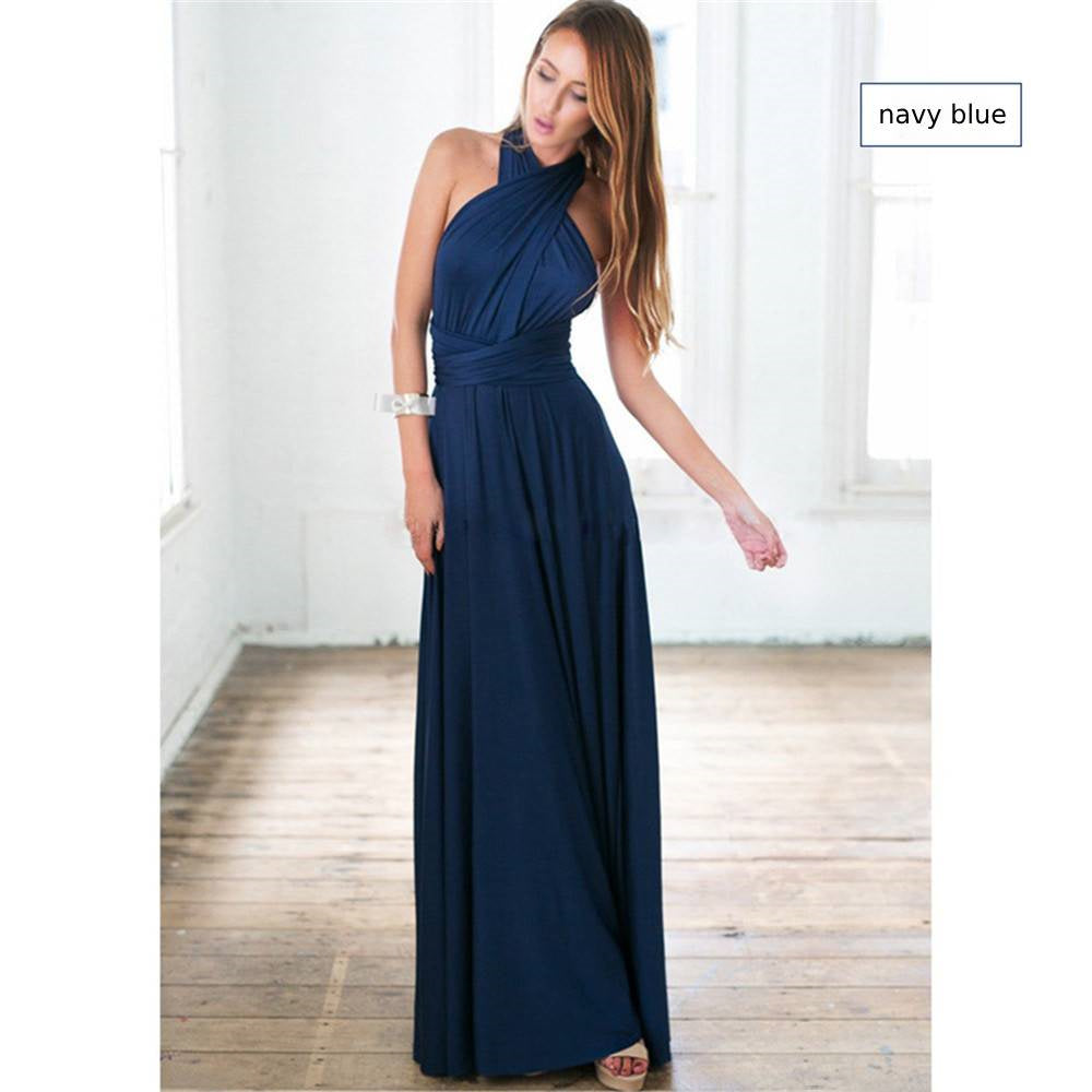 Bridesmaid Dress Infinity Dress Floor Length Convertible Dress Wedding Dress Multiway Dress Rust Dress Evening dress