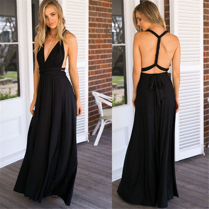 Bridesmaid Dress Infinity Dress Floor Length Convertible Dress Wedding Dress Multiway Dress Rust Dress Evening dress