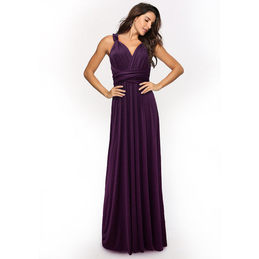 Bridesmaid Dress Infinity Dress Floor Length Convertible Dress Wedding Dress Multiway Dress Rust Dress Evening dress