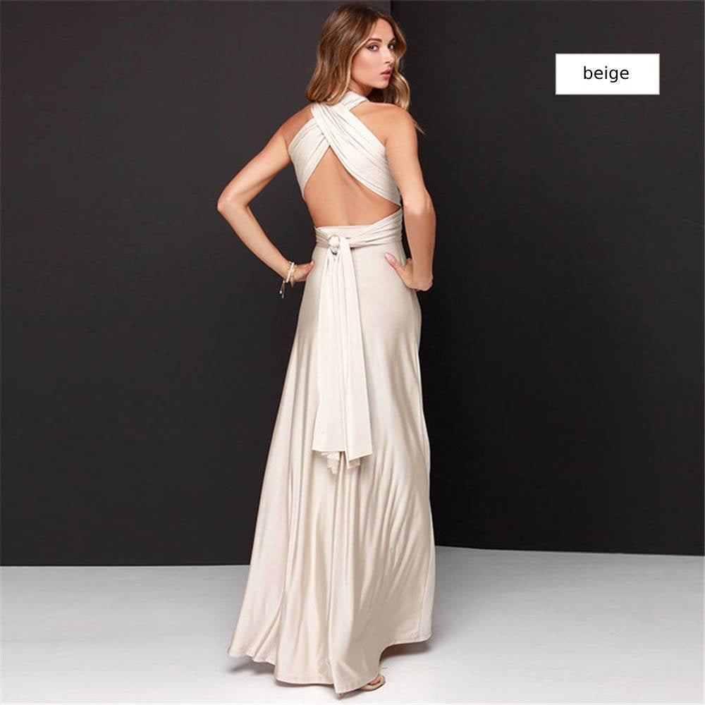 Bridesmaid Dress Infinity Dress Floor Length Convertible Dress Wedding Dress Multiway Dress Rust Dress Evening dress