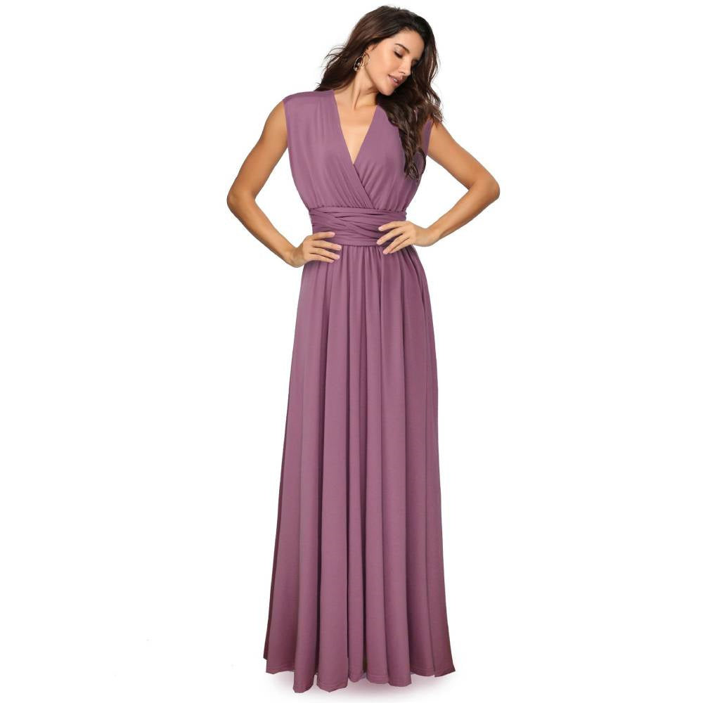Bridesmaid Dress Infinity Dress Floor Length Convertible Dress Wedding Dress Multiway Dress Rust Dress Evening dress