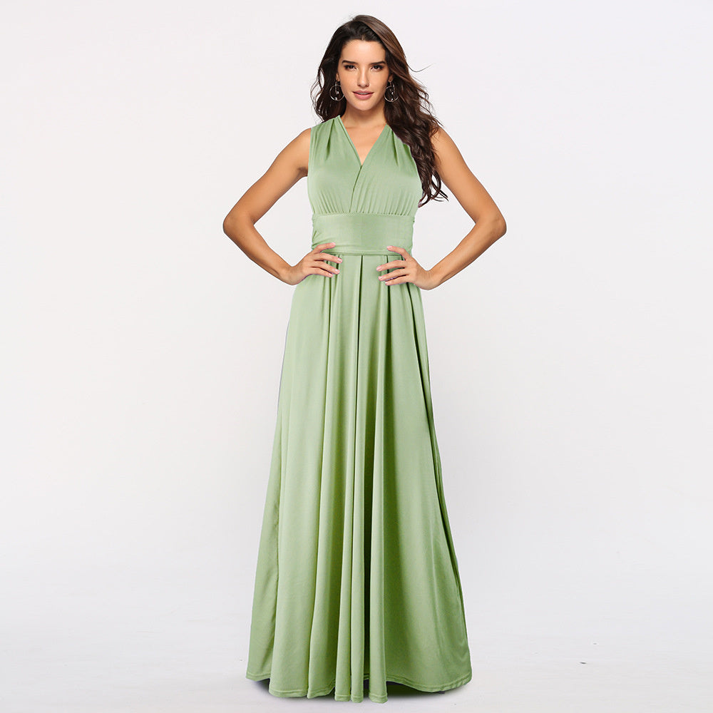 Bridesmaid Dress Infinity Dress Floor Length Convertible Dress Wedding Dress Multiway Dress Rust Dress Evening dress