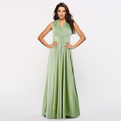 Bridesmaid Dress Infinity Dress Floor Length Convertible Dress Wedding Dress Multiway Dress Rust Dress Evening dress