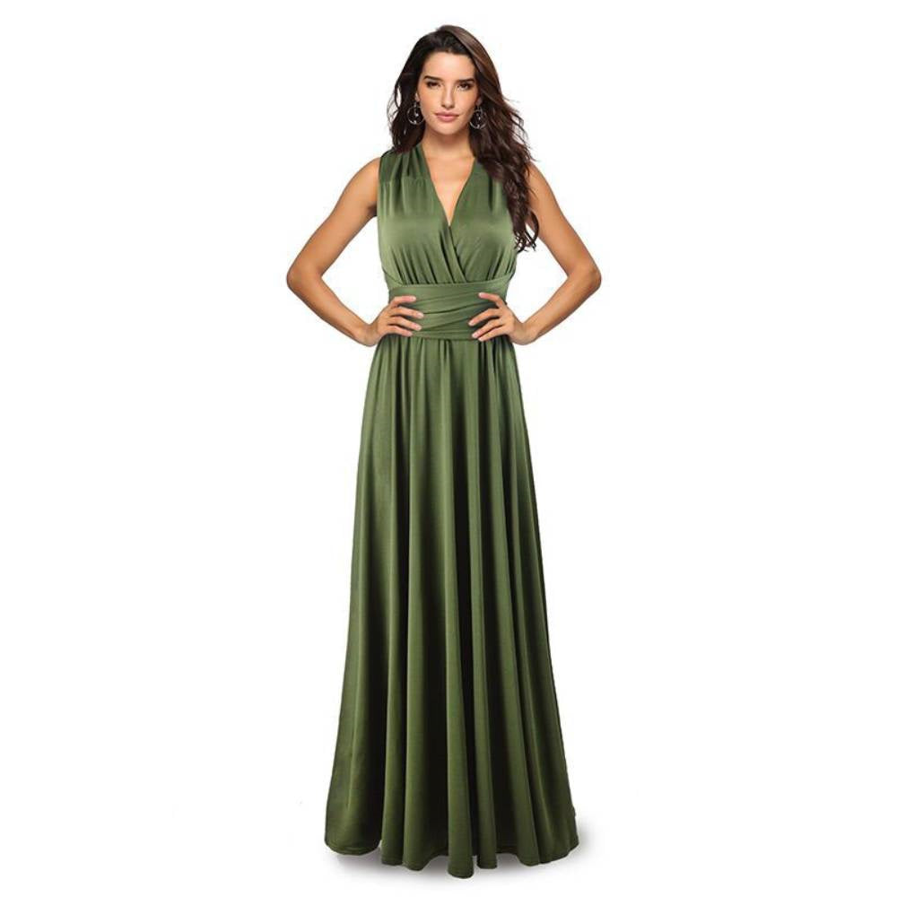 Bridesmaid Dress Infinity Dress Floor Length Convertible Dress Wedding Dress Multiway Dress Rust Dress Evening dress