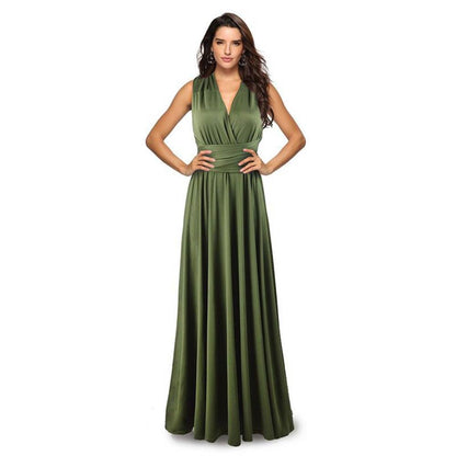 Bridesmaid Dress Infinity Dress Floor Length Convertible Dress Wedding Dress Multiway Dress Rust Dress Evening dress
