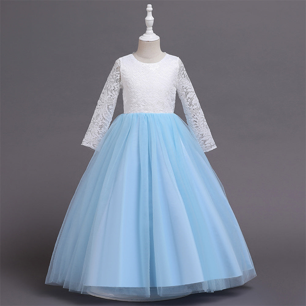 Flower Girl Dress Boho Flower Girl Toddler Junior Bridesmaid Fall Flower Girl Tulle Flower Girl Long Sleeve Flower Girl Dress