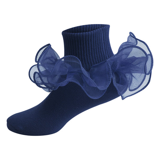 Spring & Summer Thin Cotton Socks for Kids – Solid Color Breathable Princess Socks with Lace Trim