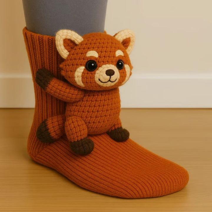 Cute Animal Socks – Warm Winter Accessories Christmas Gift for Animal Lovers