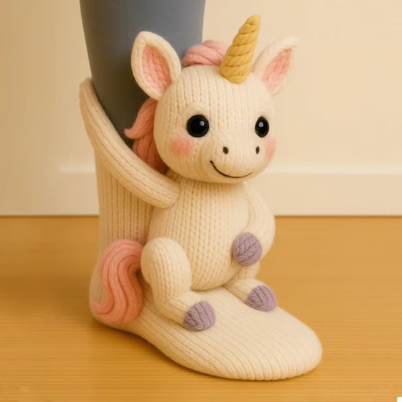 Cute Animal Socks – Warm Winter Accessories Christmas Gift for Animal Lovers