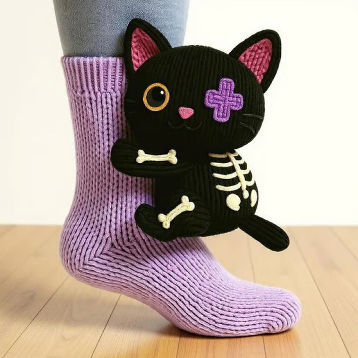 Cute Animal Socks – Warm Winter Accessories Christmas Gift for Animal Lovers