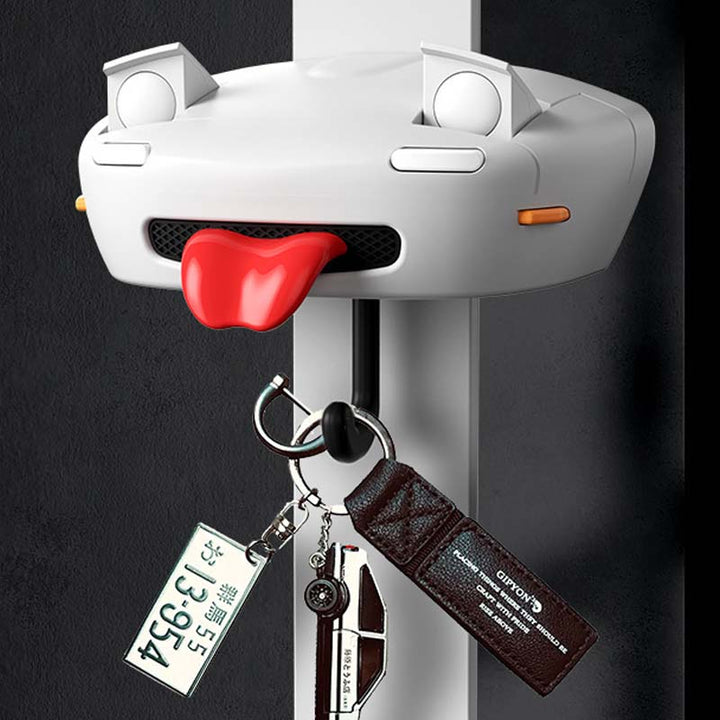 Car Face Keychain Holder with Opening Eyes Fun Wall Mounted Key Organizer Hook Perfect Gift for Car Lovers Gifts for Him