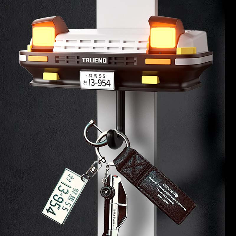 Car Face Keychain Holder with Opening Eyes Fun Wall Mounted Key Organizer Hook Perfect Gift for Car Lovers Gifts for Him