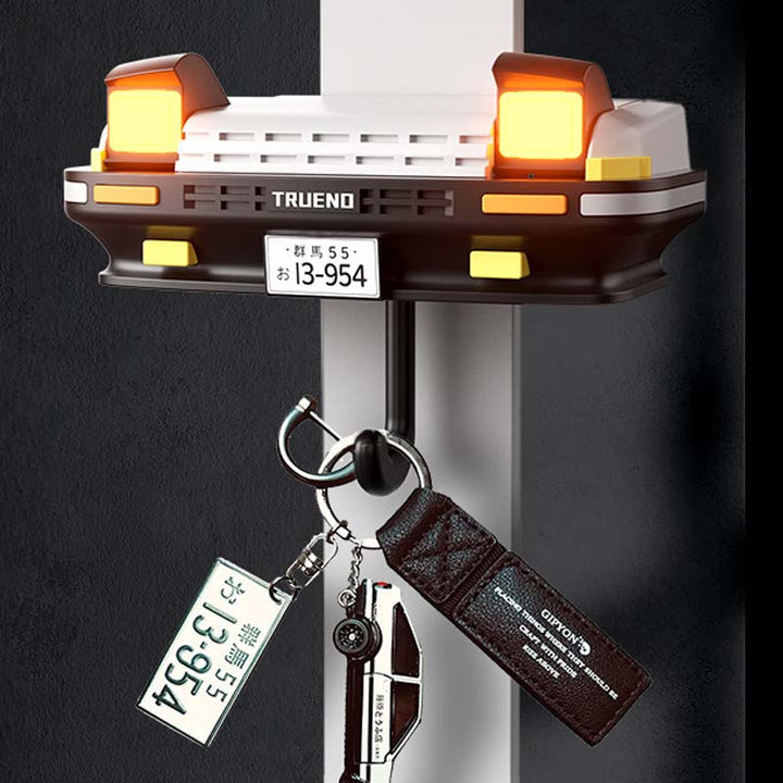 Car Face Keychain Holder with Opening Eyes Fun Wall Mounted Key Organizer Hook Perfect Gift for Car Lovers Gifts for Him