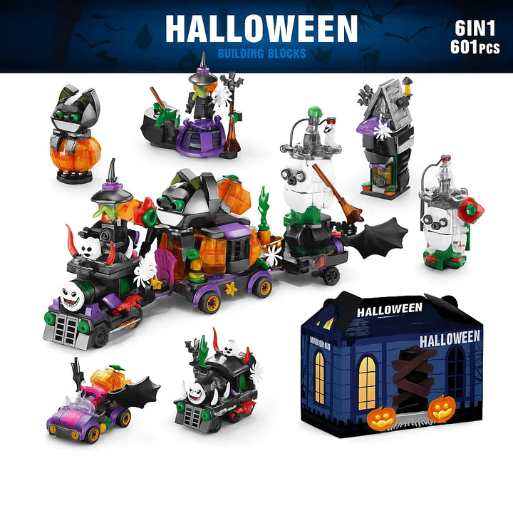 Halloween Theme Brick Figures – Creative Building Blocks Gift for Kids
