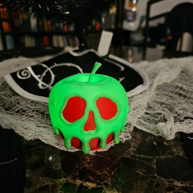 Poison Apple Light | Evil Queen Wicked Witch Decor | Halloween Costume Prop