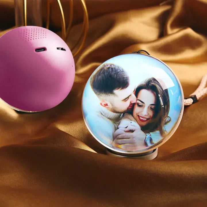 WiFi Version Mobile App Direct Video & Photo Transfer Playable Glass Globe Christmas Gift Birthday Gift (Production time: 10-20 days)