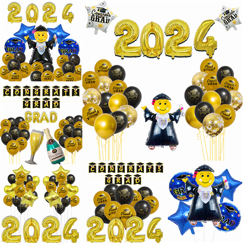 2024 Congrats Grad Balloon Kits for Graduation Party Decorations Graduation Party Supplies