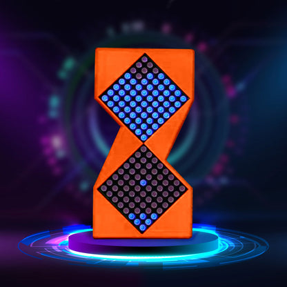 Electronic Hourglass Cyberpunk Desktop Hourglass Meter Clock Desktop Decoration Gift