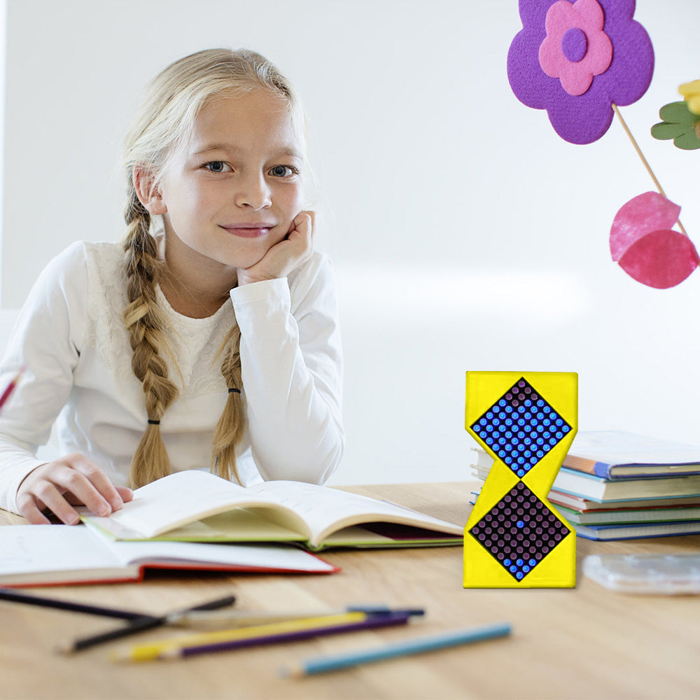 Electronic Hourglass Cyberpunk Desktop Hourglass Meter Clock Desktop Decoration Gift