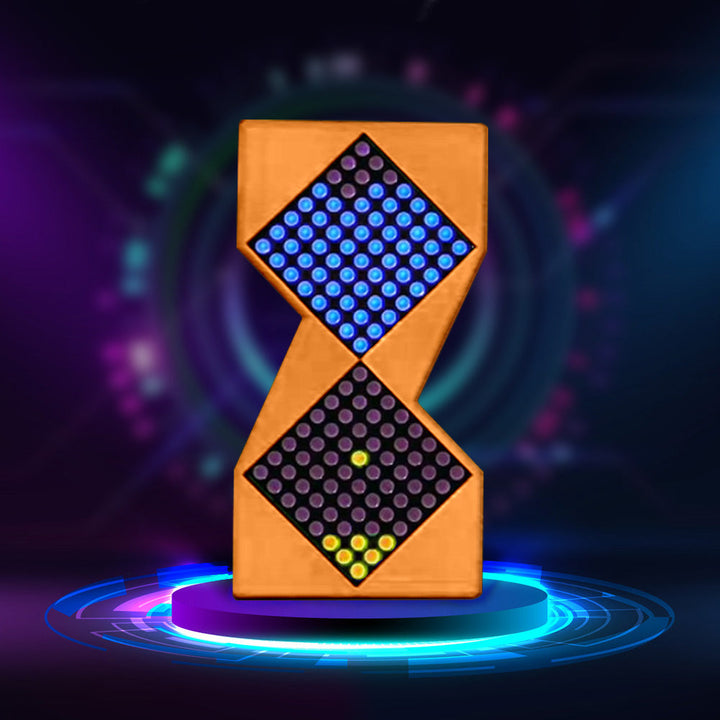 Electronic Hourglass Cyberpunk Desktop Hourglass Meter Clock Desktop Decoration Gift