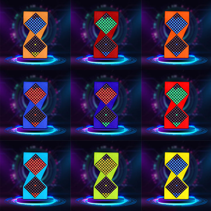 Electronic Hourglass Cyberpunk Desktop Hourglass Meter Clock Desktop Decoration Gift