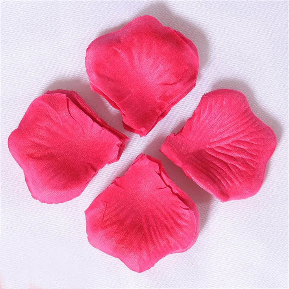 120PCS Fabric Rose Petals Fabric Petals for Weddings Aisles Flower Girls and Romantic Evenings