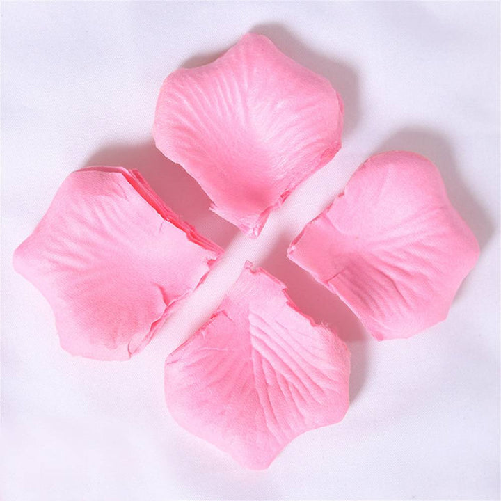 120PCS Fabric Rose Petals Fabric Petals for Weddings Aisles Flower Girls and Romantic Evenings