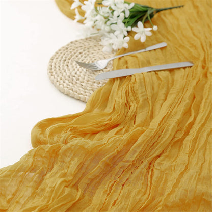 Wedding Gauze Table Runner Rustic Wedding Cheesecloth Runner Cotton Runner for Table Wedding Arch Ideas Bridal Shower Modern