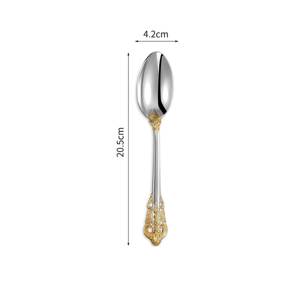 Wedding Stainless Steel Knives and Forks Vintage Embossed Cutlery Gift for Wedding