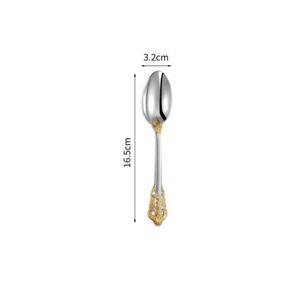 Wedding Stainless Steel Knives and Forks Vintage Embossed Cutlery Gift for Wedding
